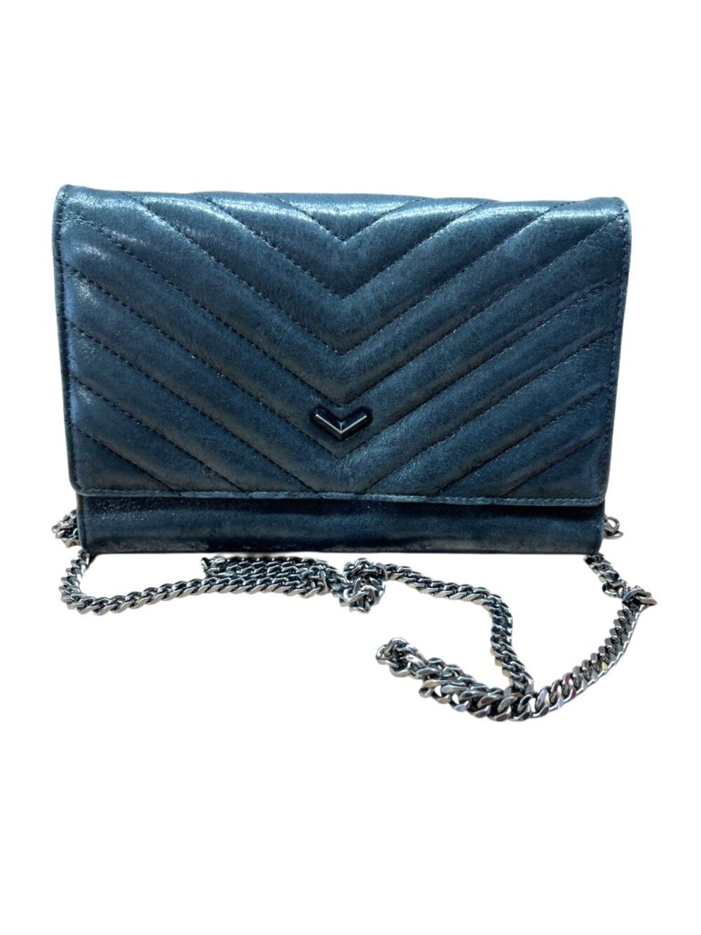 Botkier Soho Quilted Leather Shoulder Bag Chain Strap Black